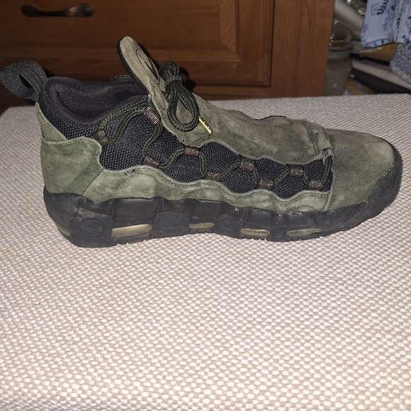 Nike Green and Black Air Money Sneakers with Rugged Design In A Size 9. main image 11